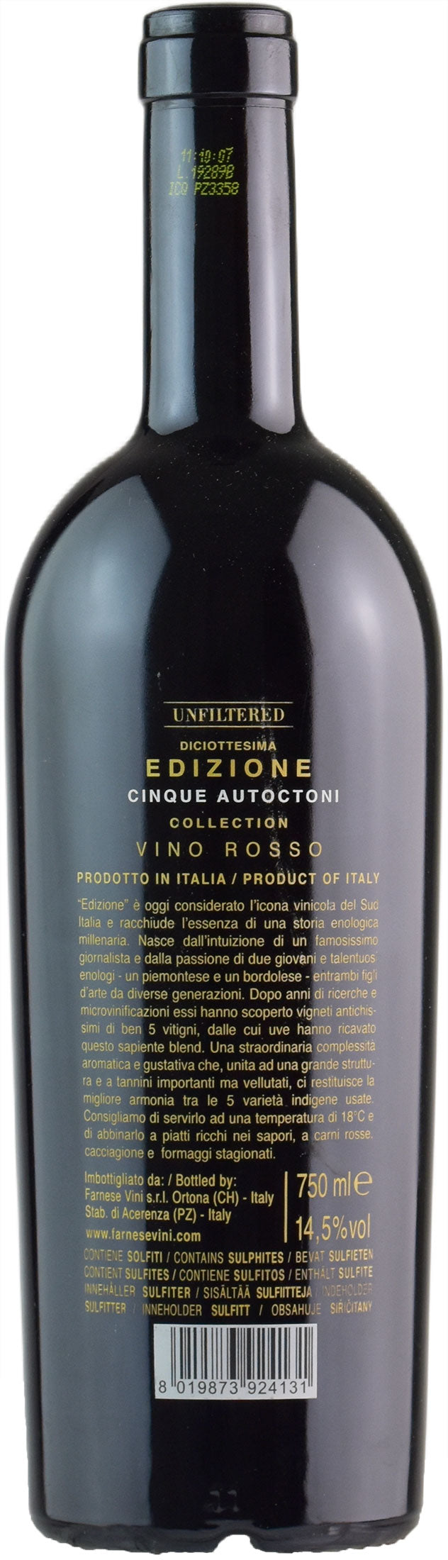 Farnese Cinque Autoctoni Limited Edition 18