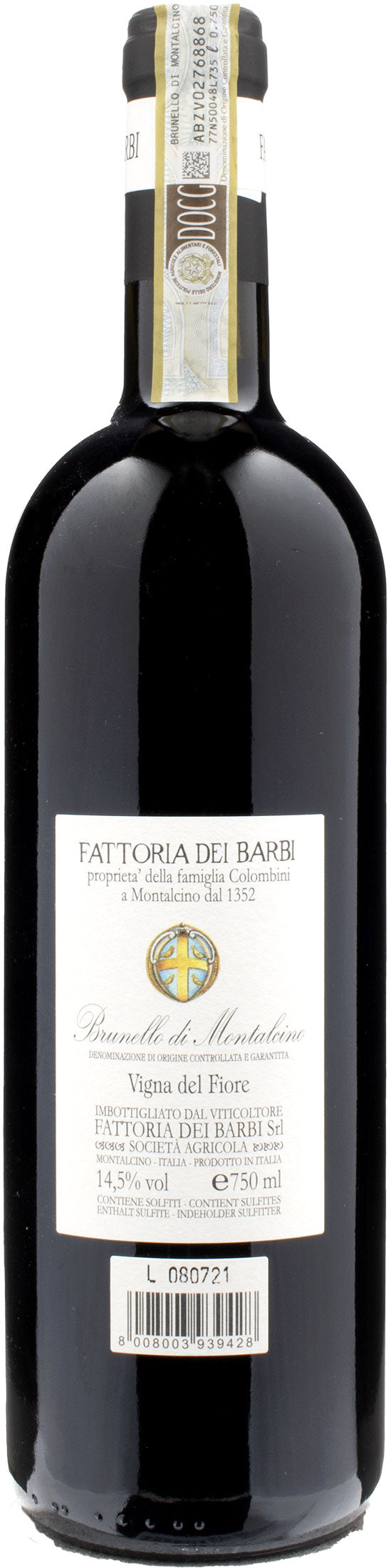 Fattoria dei Barbi Brunello di Montalcino Vigna del Fiore 2017