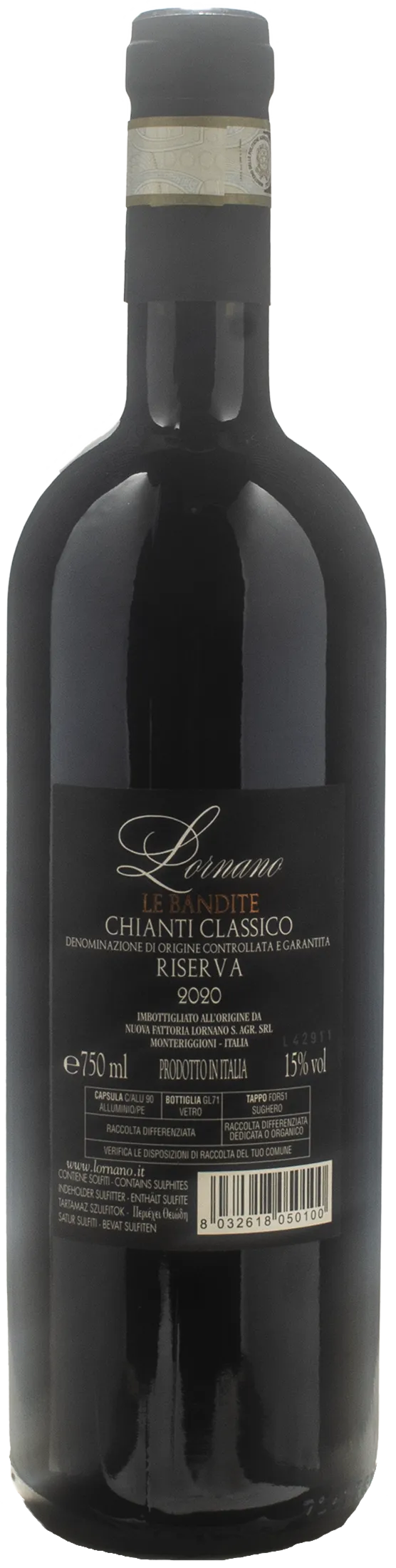 Fattoria Lornano Chianti Classico Le Bandite Riserva 2020