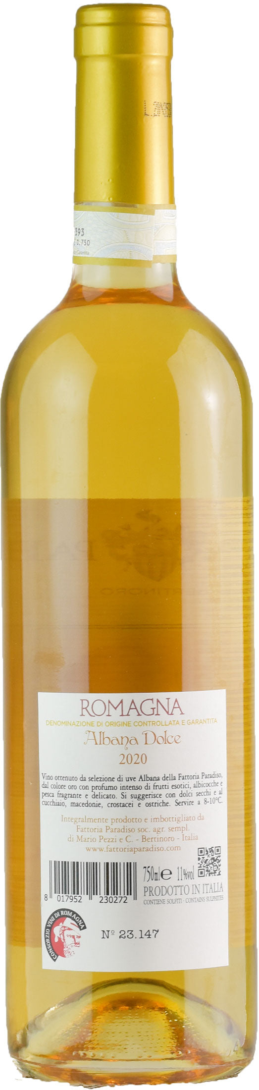 Fattoria Paradiso Albana Dolce Vigna del Viale 2020