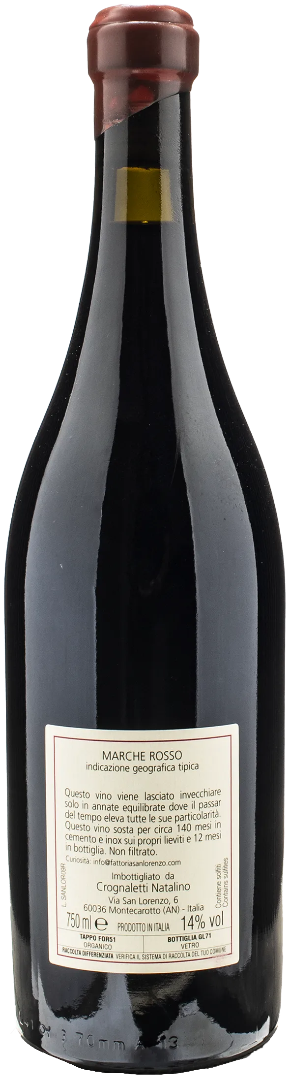 Fattoria San Lorenzo Il San Lorenzo Rosso 2009