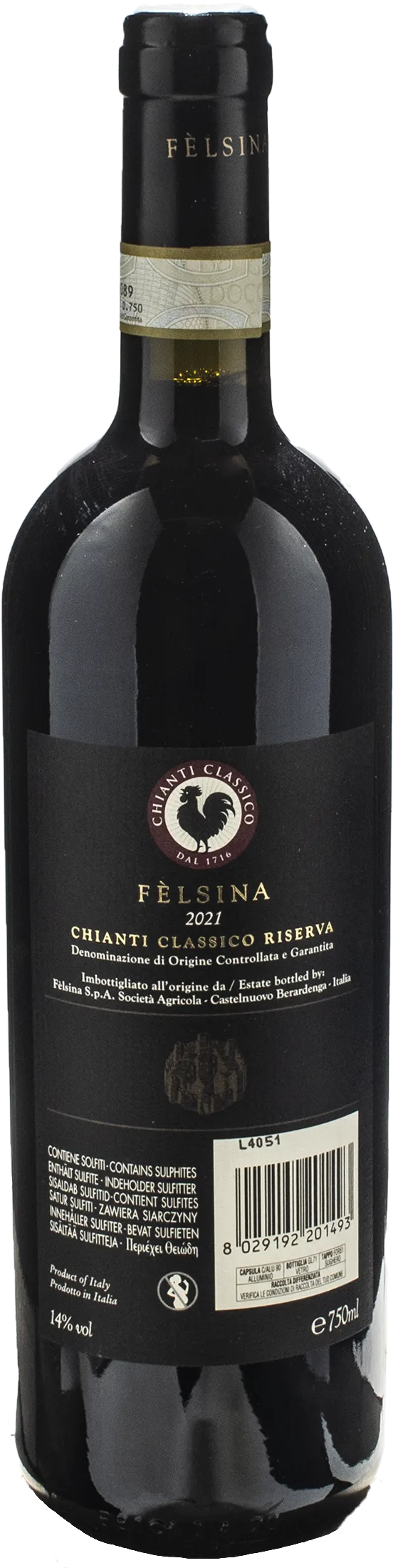 Felsina Chianti Classico Berardenga Riserva 2021