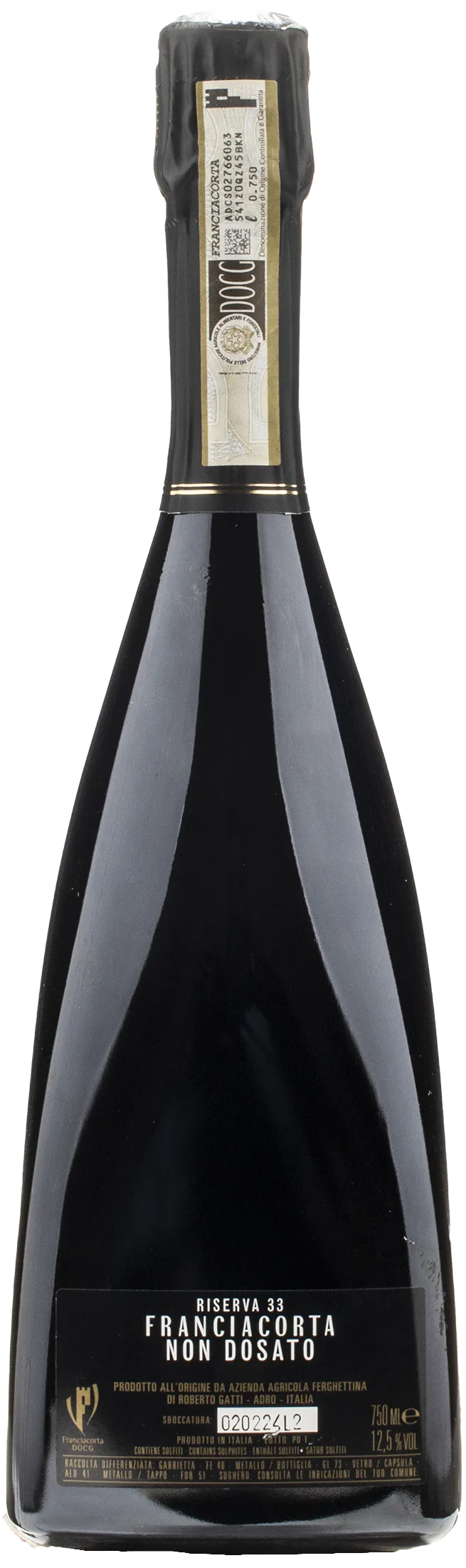 Ferghettina Franciacorta Riserva 33 Pas Dose 2016