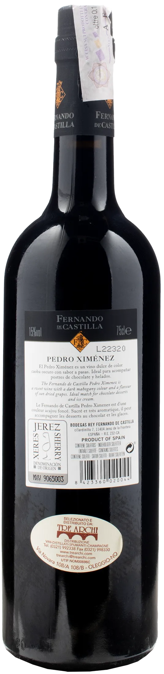 Fernando de Castilla Sherry PX Pedro Ximenez