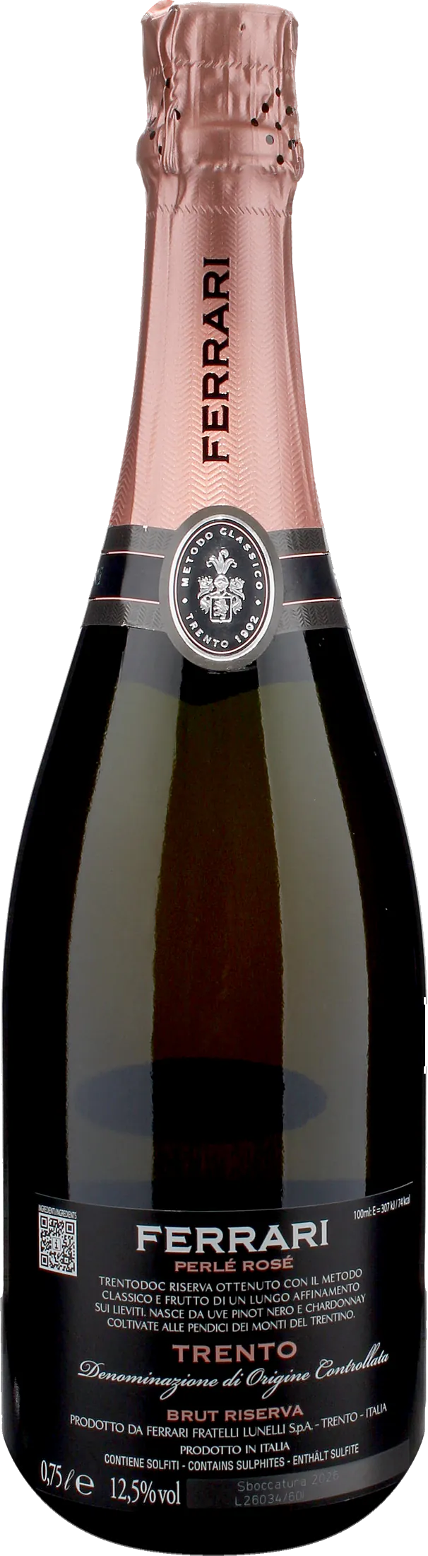 Ferrari Trento Perle Rosè Brut Riserva 2019