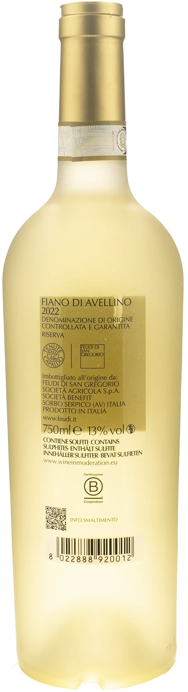 Feudi San Gregorio Campanaro Riserva 2022