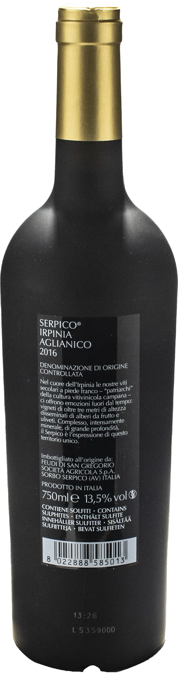 Feudi San Gregorio Irpinia Aglianico Serpico 2016