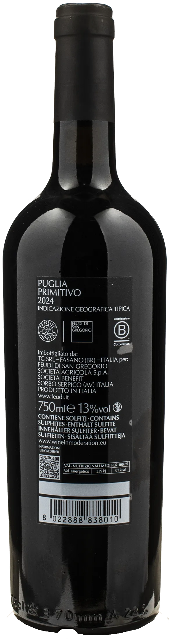Feudi San Gregorio Puglia Primitivo 2024