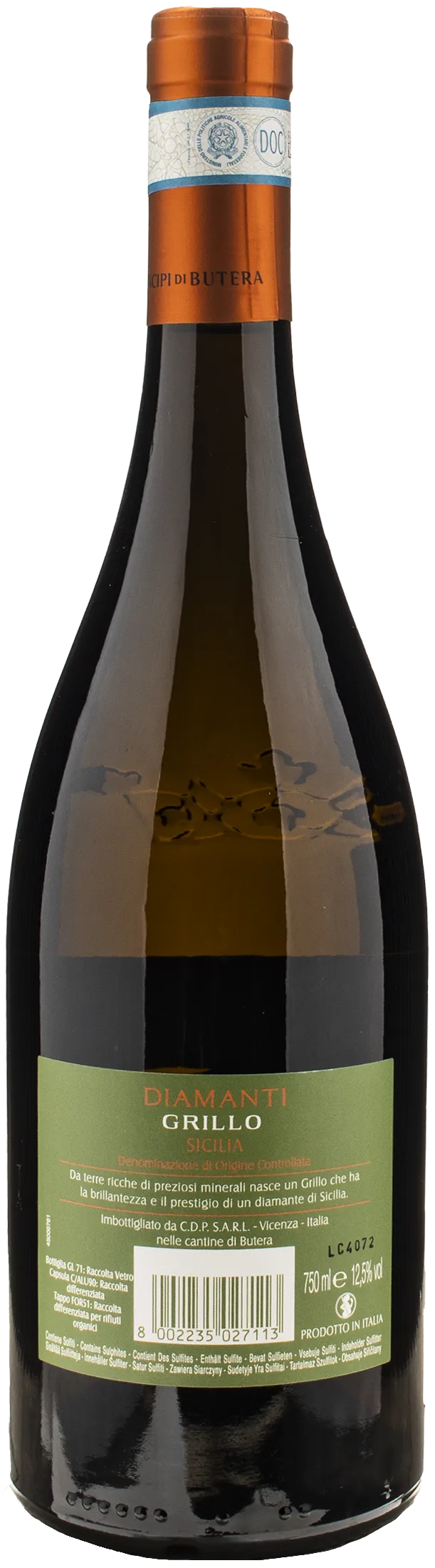 Feudo Principi di Butera Diamanti Grillo 2023