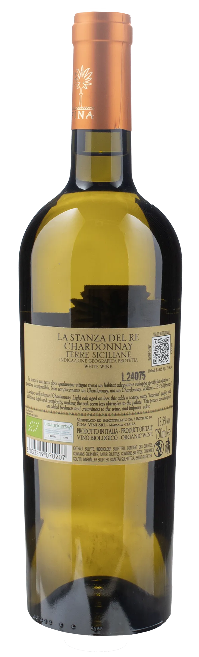Fina Chardonnay La Stanza del Re Terre Siciliane 2022