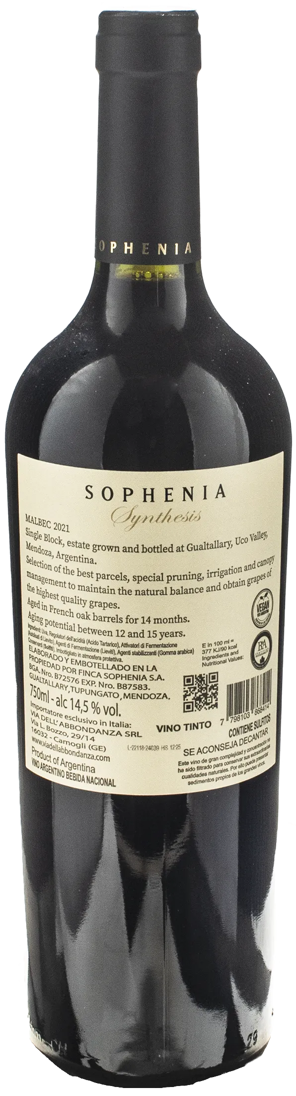 Finca Sophenia Synthesis Malbec Gualtallary 2021