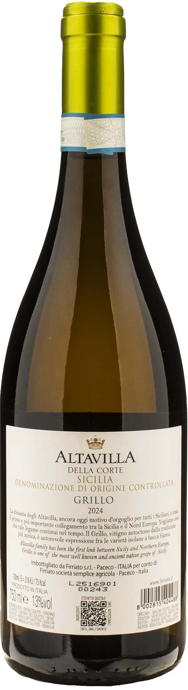 Firriato Altavilla della Corte Grillo 2024