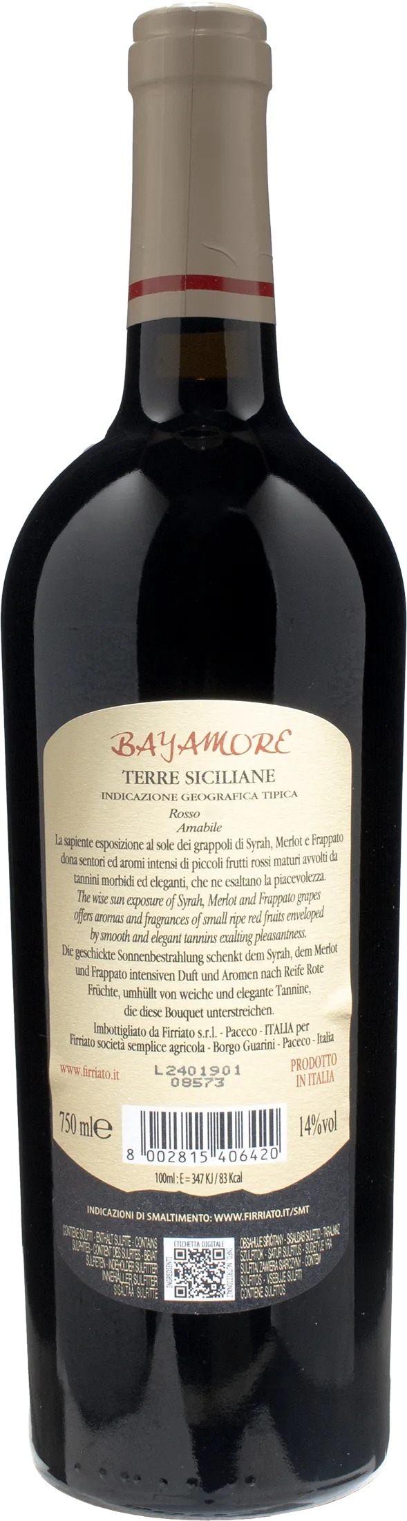 Firriato Bayamore Rosso di Rossi 2022