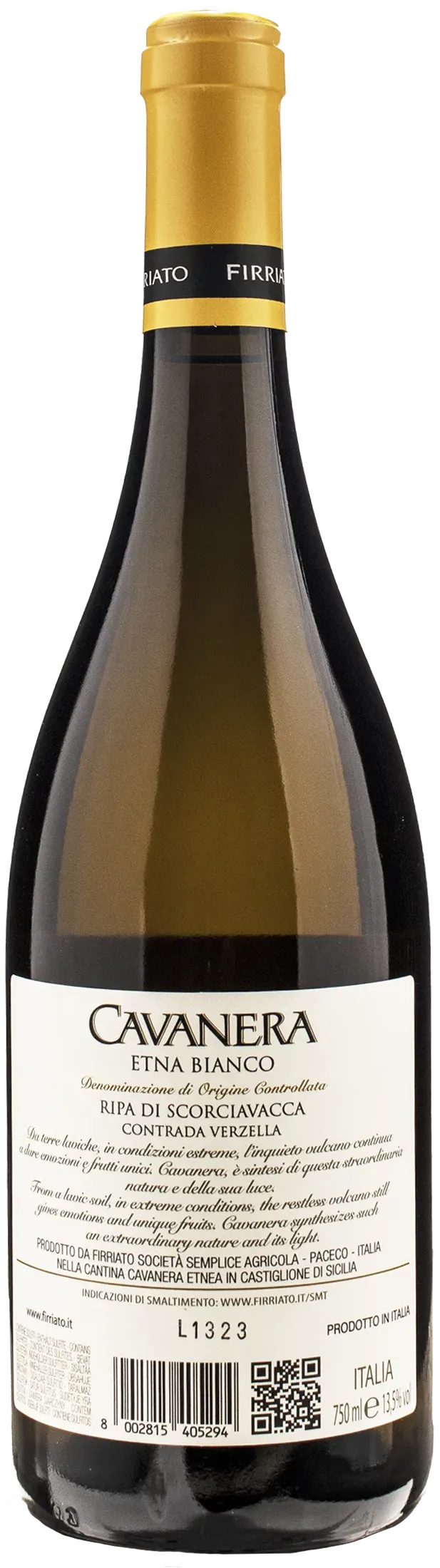 Firriato Cavanera Ripa di Scorciavacca Bianco 2022