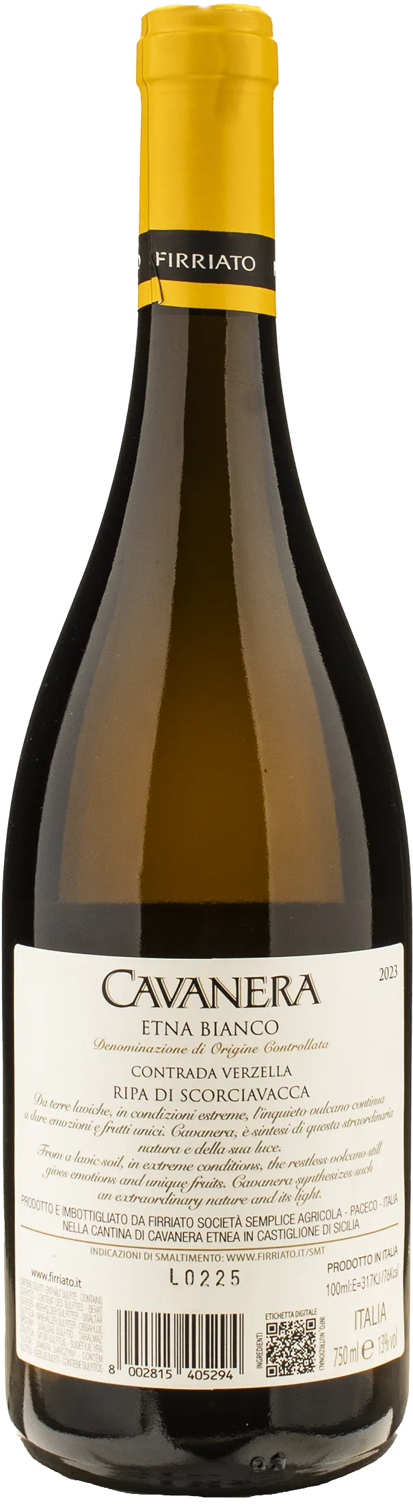 Firriato Cavanera Ripa di Scorciavacca Bianco 2023