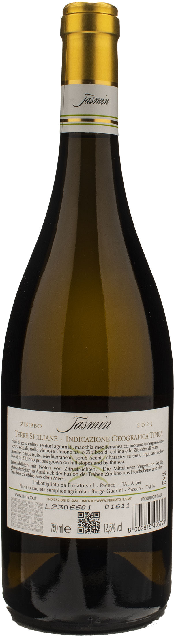 Firriato Jasmin Zibibbo Secco 2022
