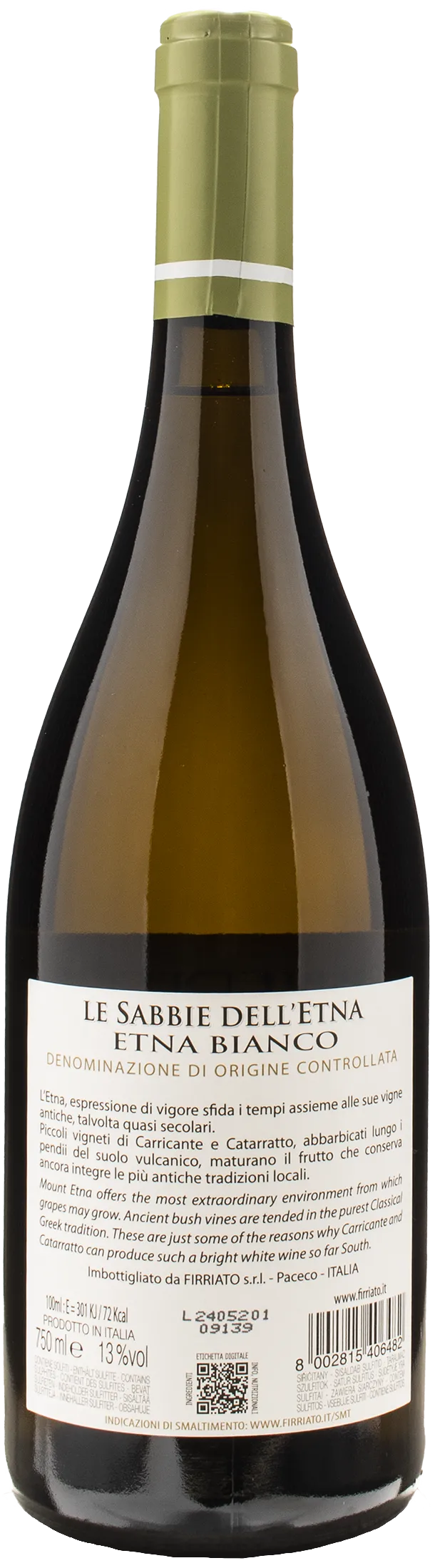 Firriato Le Sabbie dell'Etna Etna Bianco 2023