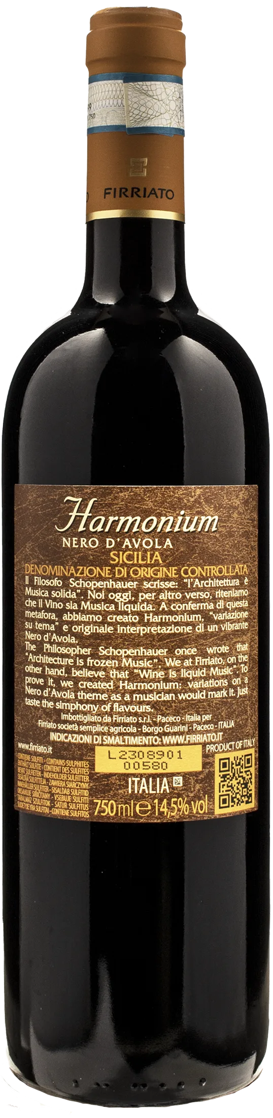 Firriato Nero d'Avola Harmonium 2019