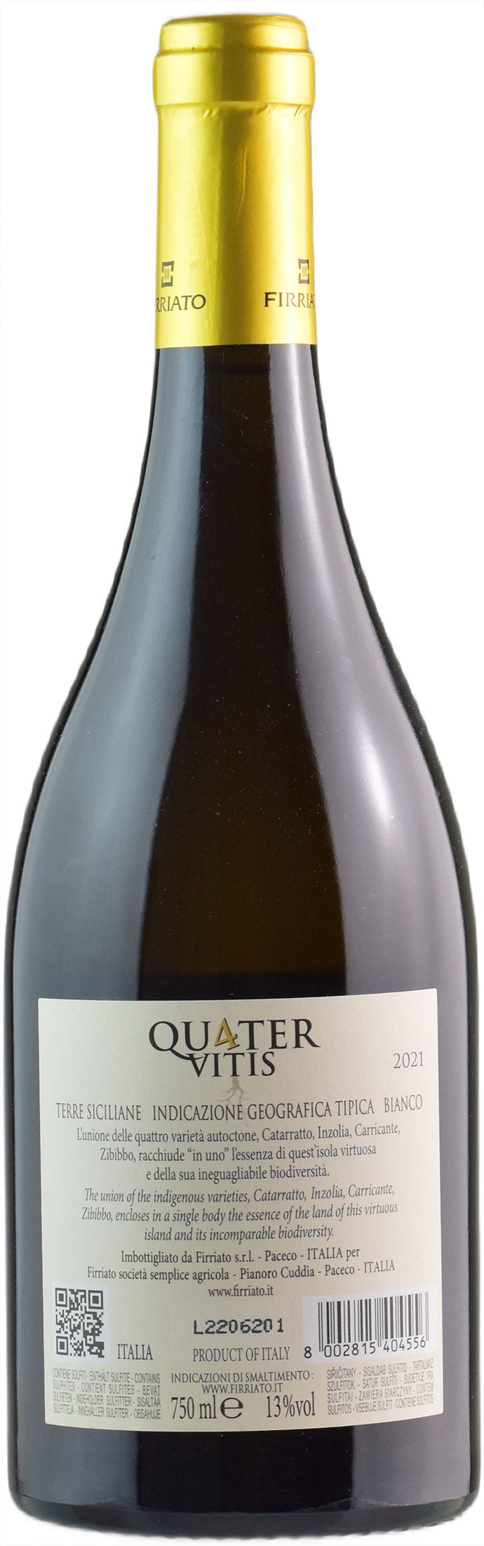 Firriato Quater Vitis Bianco 2021