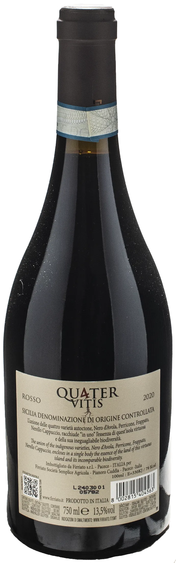 Firriato Quater Vitis Rosso 2020