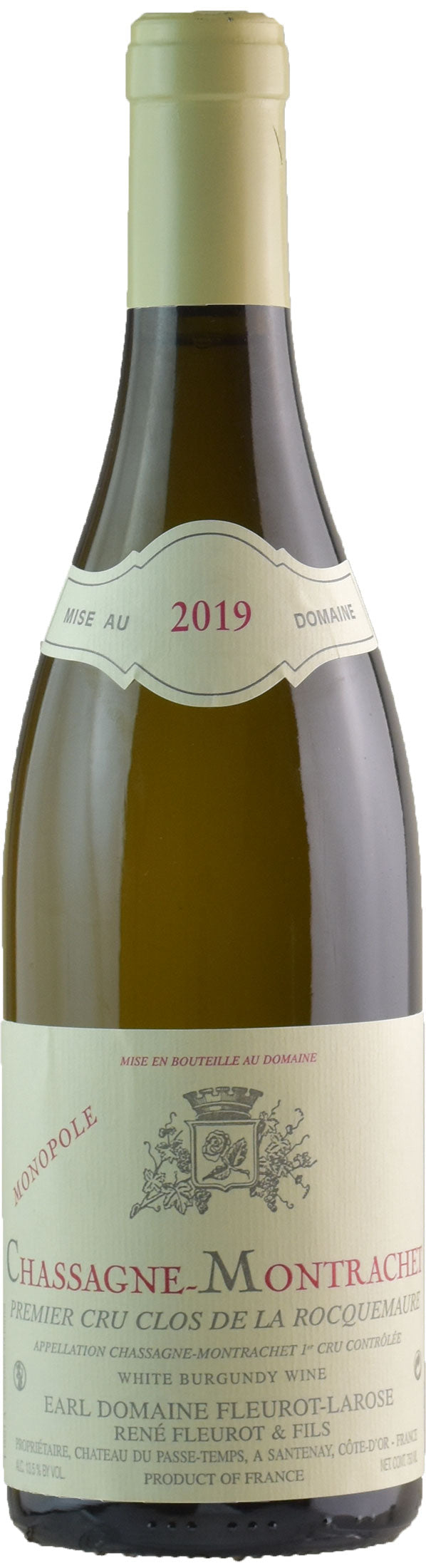 Fleurot Larose Chassagne Montrachet Blanc 1er Cru Clos de la Roquemaure 2019