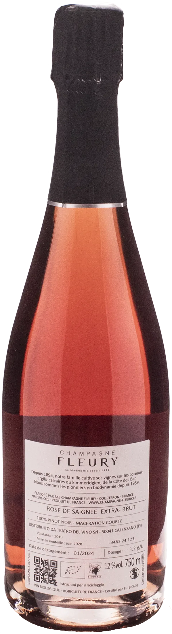 Fleury Champagne Rosè de Saignee Extra Brut