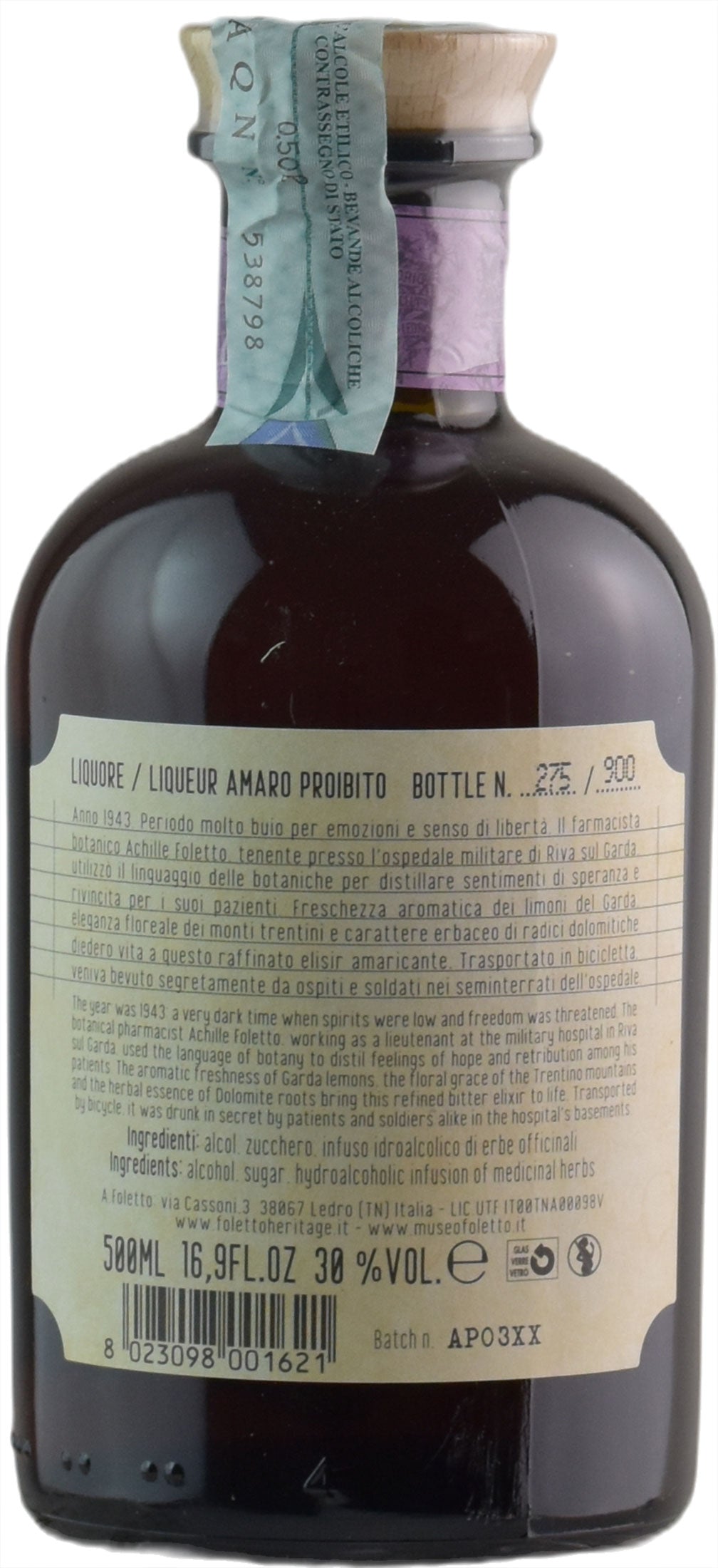 Foletto Amaro Proibito 0.5L