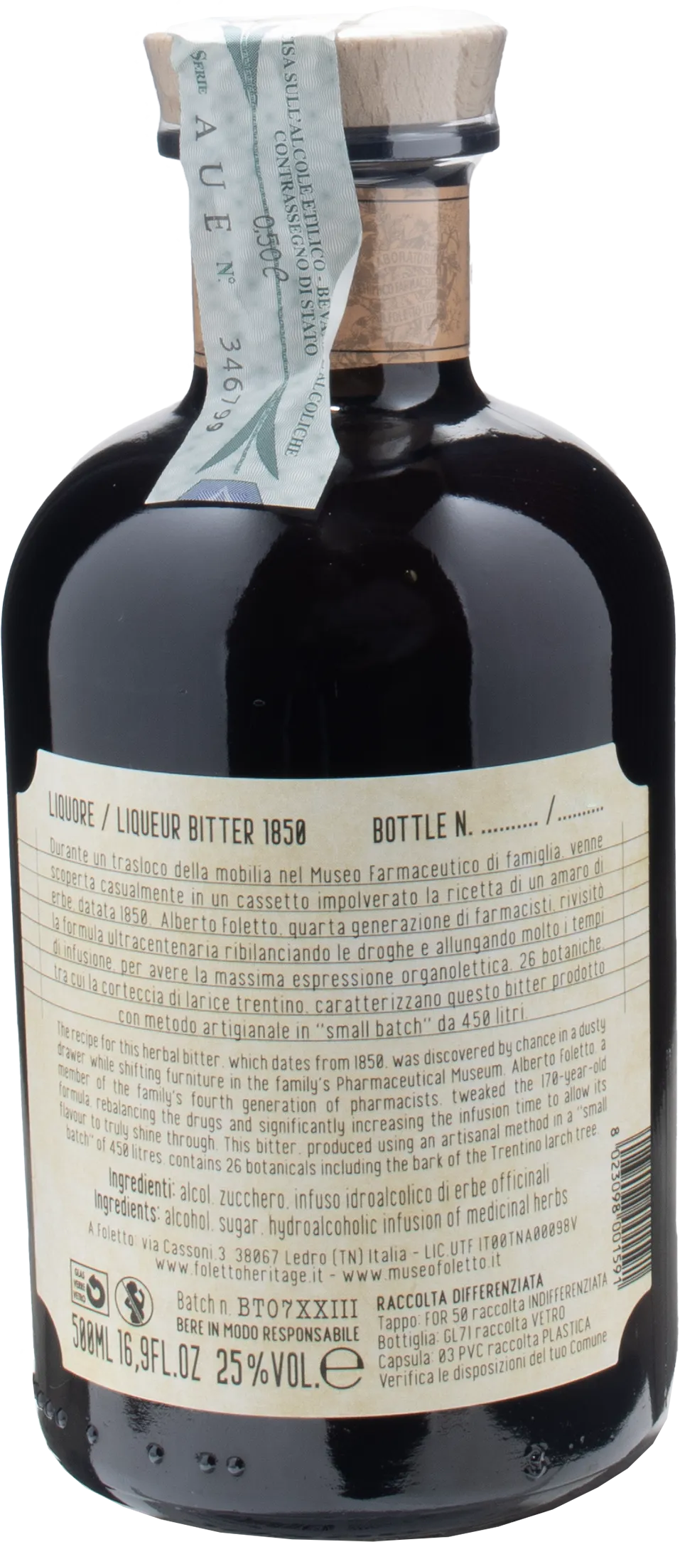 Foletto Bitter 1850 0.5L