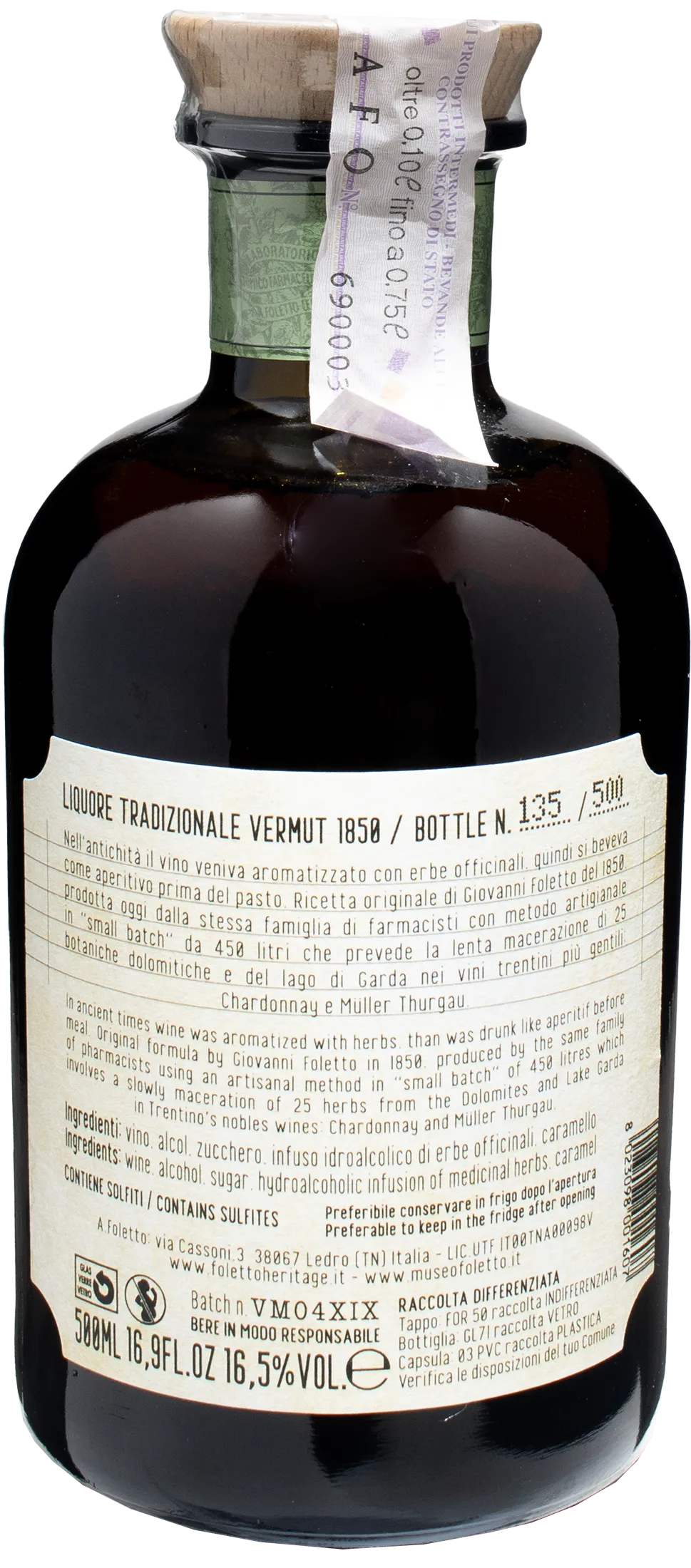 Foletto Vermut 1850 0.5L