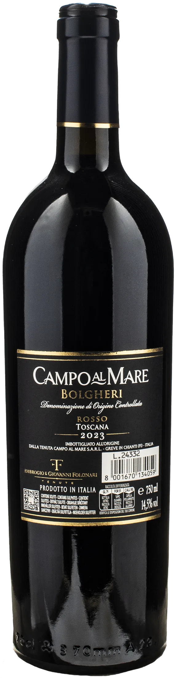 Folonari Bolgheri Rosso Campo al Mare 2023