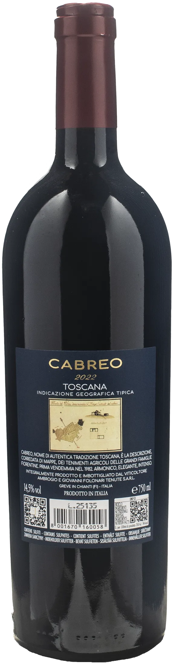 Folonari Cabreo Il Borgo 2022