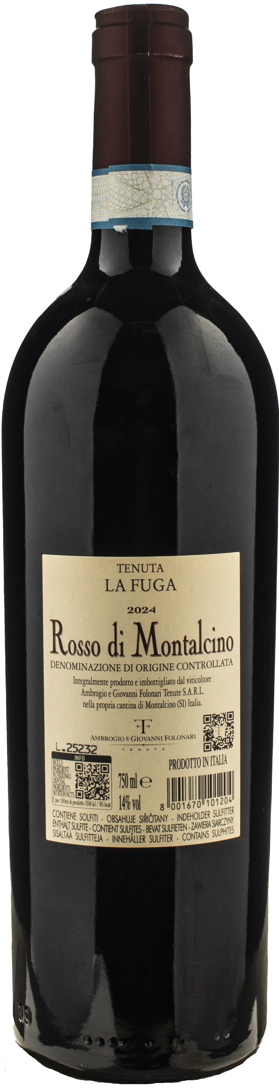 Folonari Rosso Montalcino Tenuta La Fuga 2024