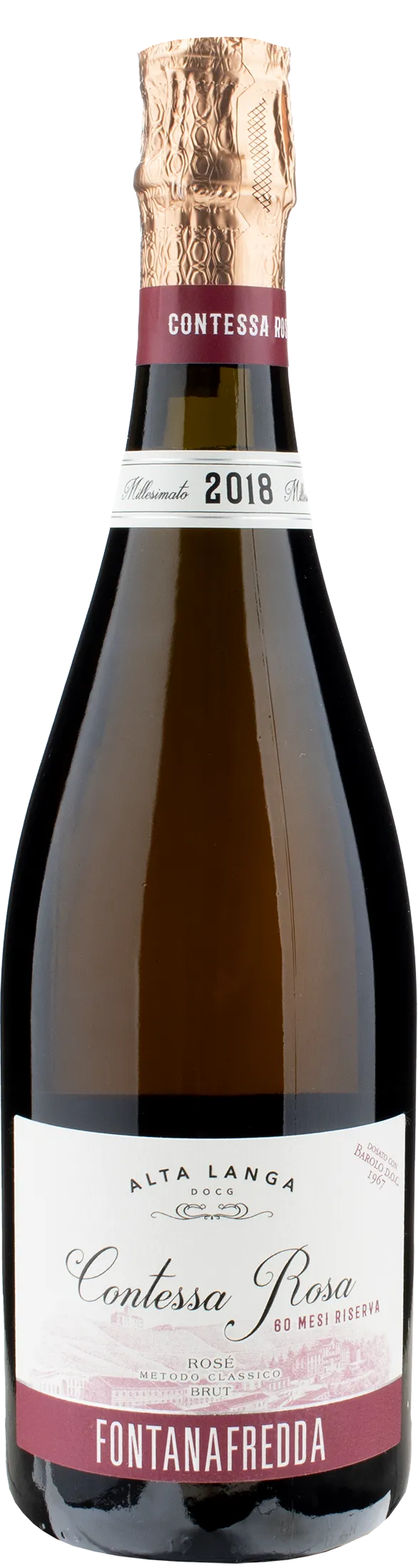 Fontanafredda Alta Langa Riserva Contessa Rosa Brut 60 Mesi 2018