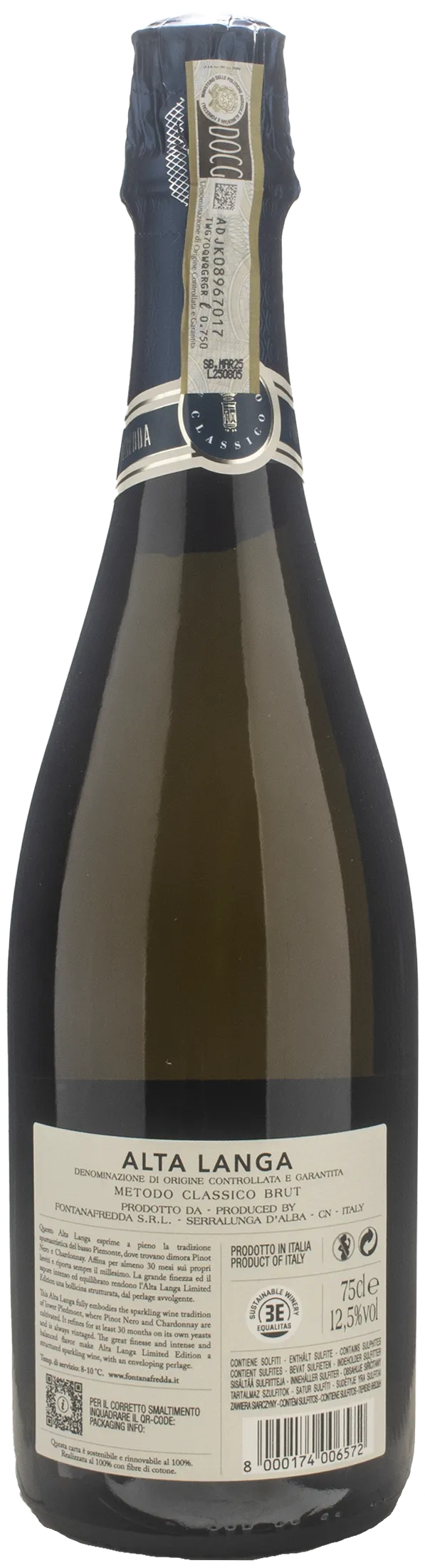 Fontanafredda Alta Langa Limited Edition Brut 2021