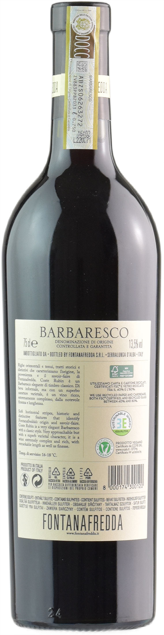 Fontanafredda Barbaresco Coste Rubin 2019