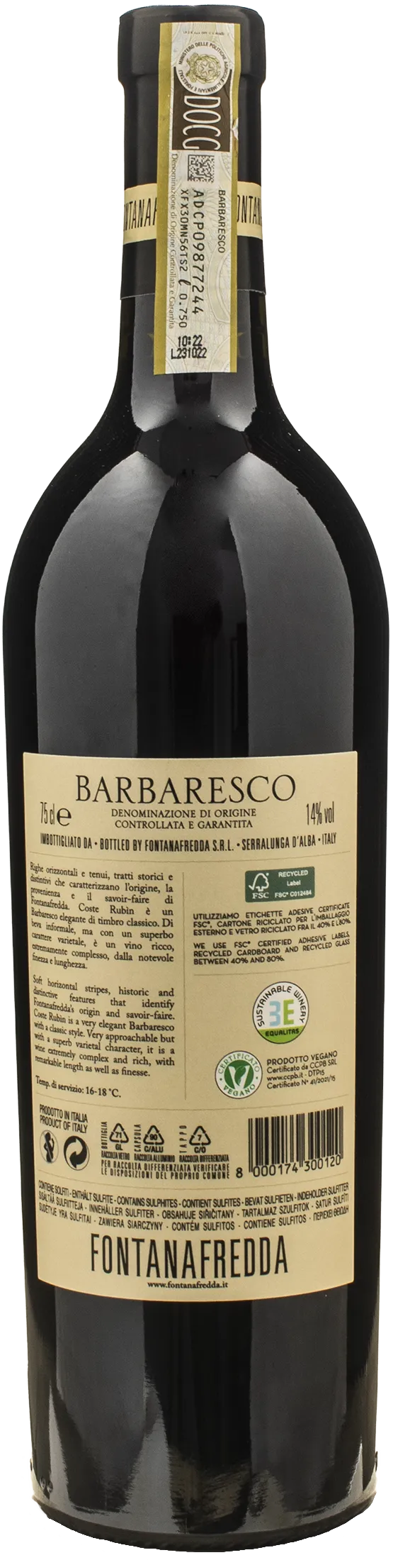 Fontanafredda Barbaresco Coste Rubin 2020