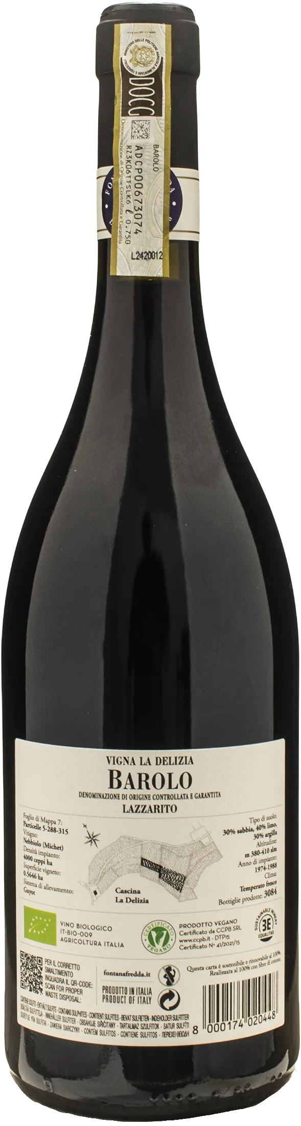 Fontanafredda Barolo Lazzarito Vigna La Delizia 2021