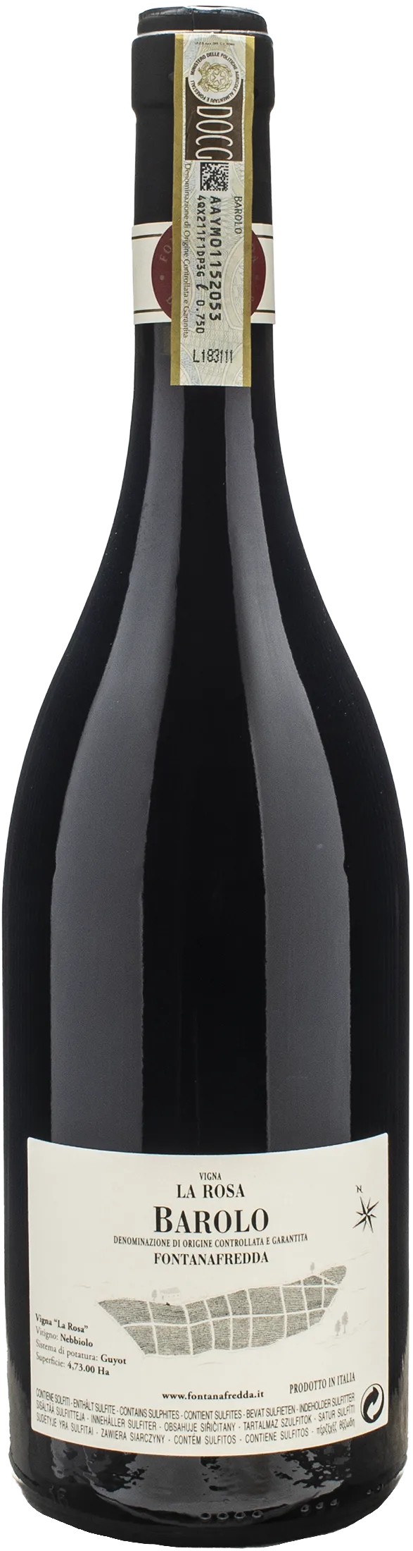 Fontanafredda Barolo Vigna La Rosa 2015