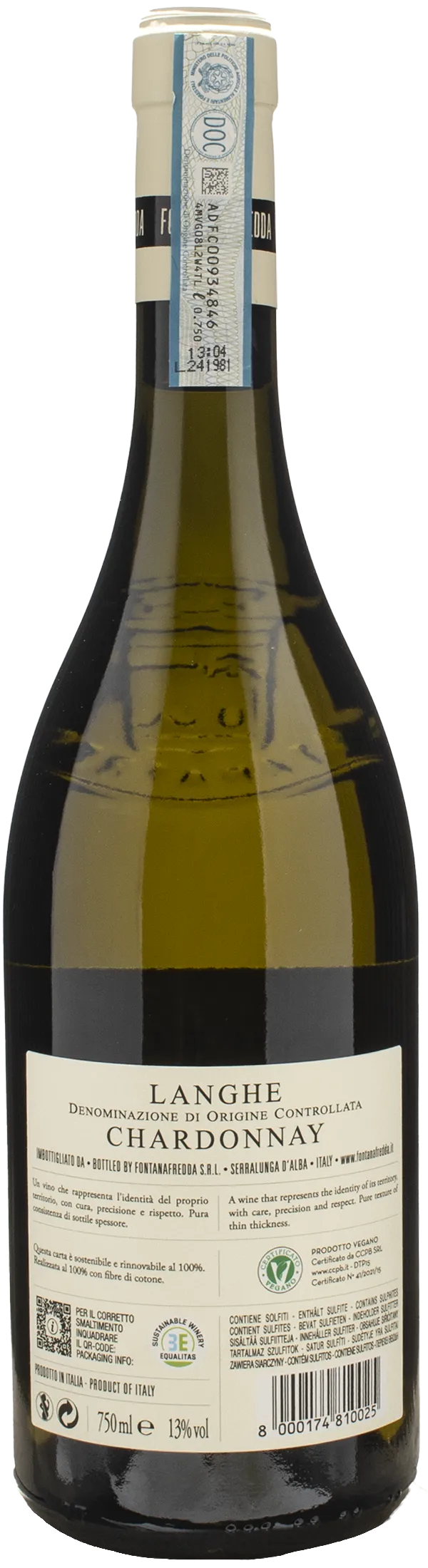 Fontanafredda Langhe Chardonnay Ampelio 2023