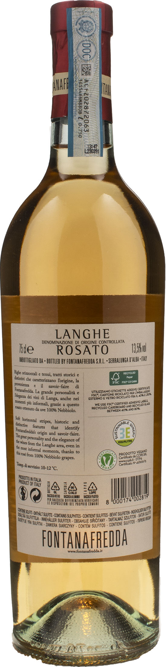 Fontanafredda Langhe Rosato Solerose 2022