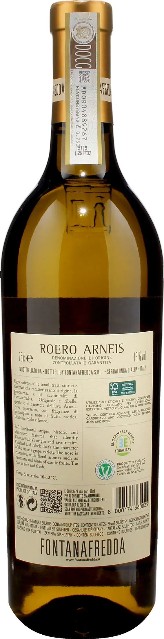 Fontanafredda Roero Arneis Pradalupo 2025