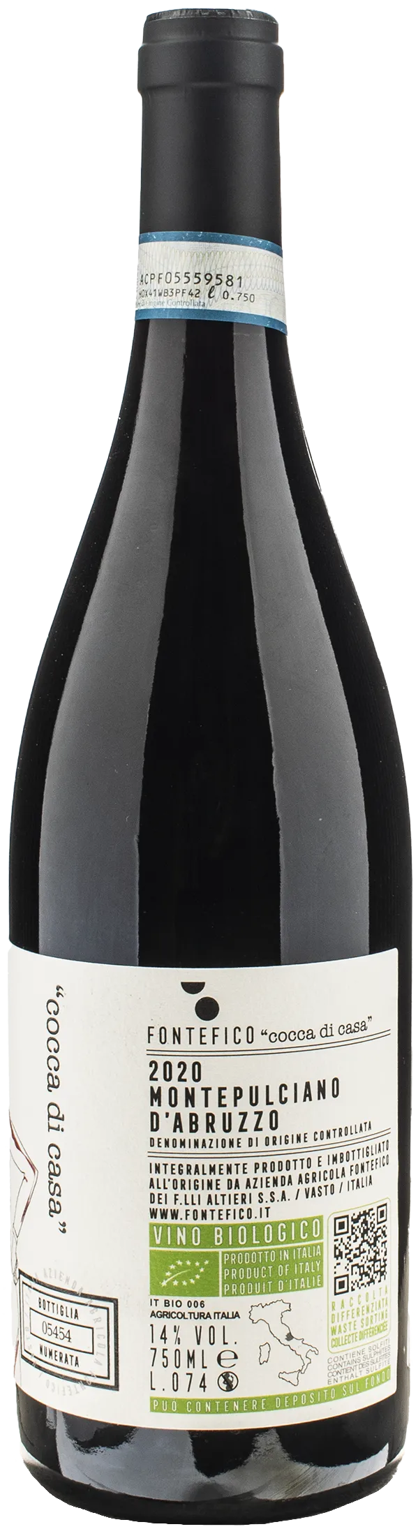 Fontefico Montepulciano d'Abruzzo Cocca di Casa 2020