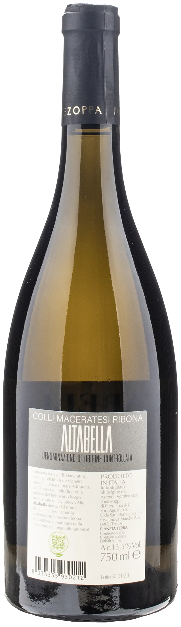 Fontezoppa Altabella Ribona Bianco 2022