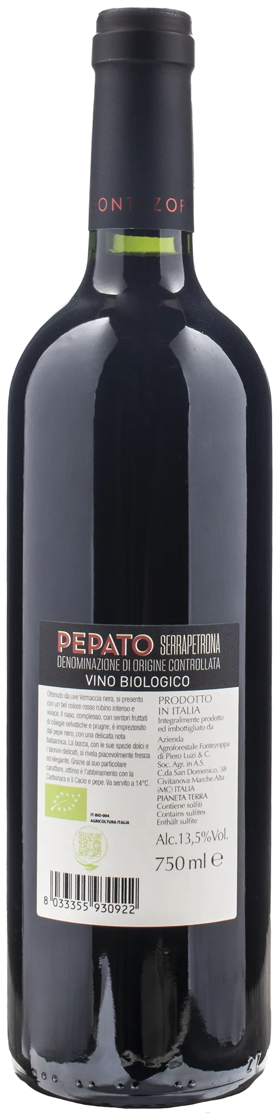 Fontezoppa Serrapetrona Pepato 2021