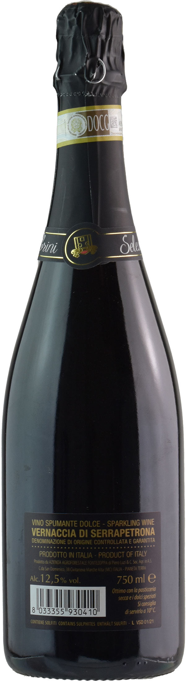 Fontezoppa Vernaccia di Serrapetrona Selezione Fabrini Spumante Dolce