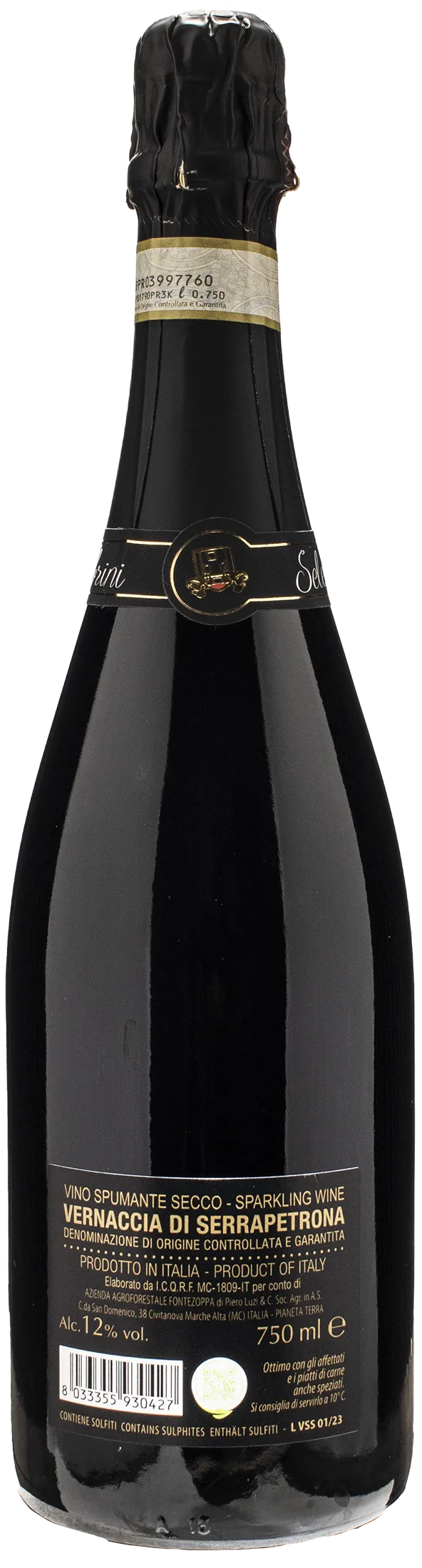 Fontezoppa Vernaccia di Serrapetrona Spumante Secco Selezione Fabrini