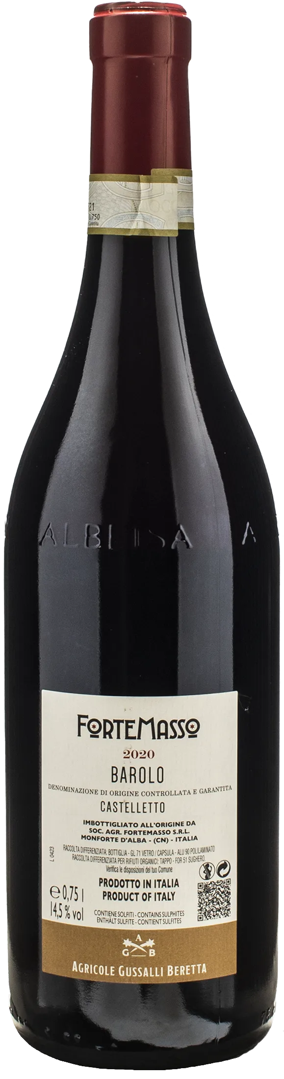Fortemasso Barolo Castelletto 2020