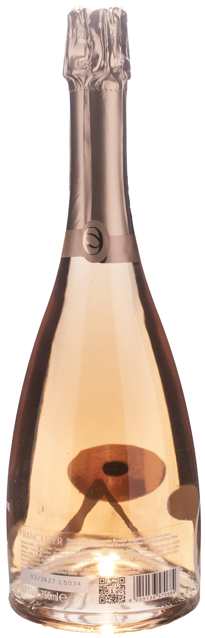 Franc Lizer Spumante Opale Rosè Zero Alcol