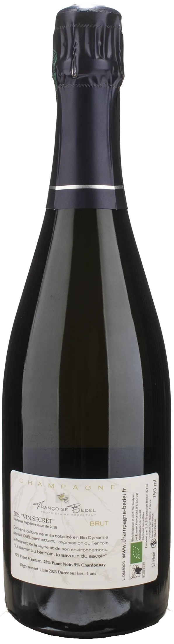 Francoise Bedel Champagne Dis Vin Secret Brut