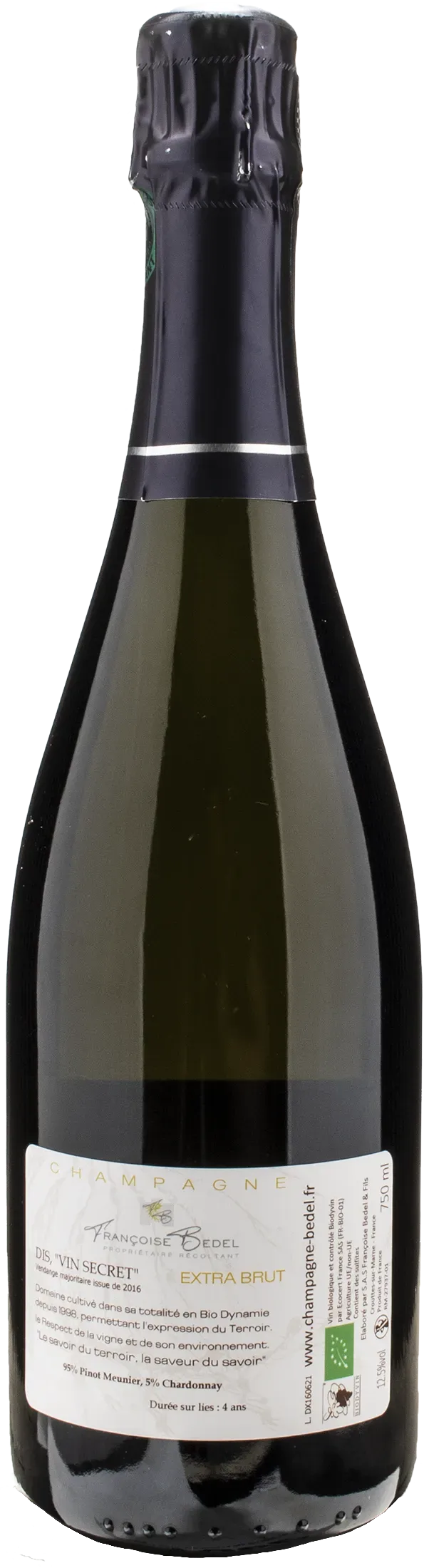 Francoise Bedel Champagne Dis Vin Secret Extra Brut